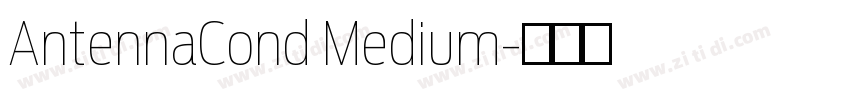 AntennaCond Medium字体转换